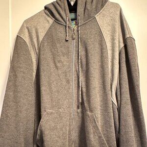 Robert Graham Gray Hooded Sweatshirt: Size 4XL